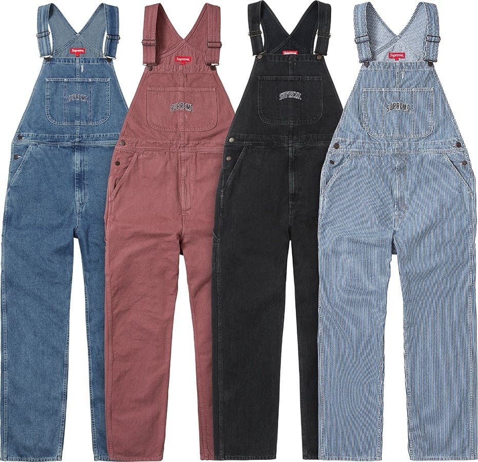 Washed Denim Overalls